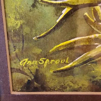 Three Ann Sproul Original Signed Watercolors (B2-JS)