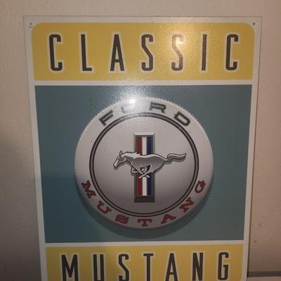 Metal wall sign