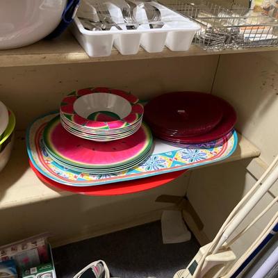 Sale Photo Thumbnail #156: Silverware, Plastic containers and more.