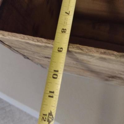 Vintage Wooden Crate with Metal Corner Supports- Approx 21 1/2" x 9" x 12" Tall