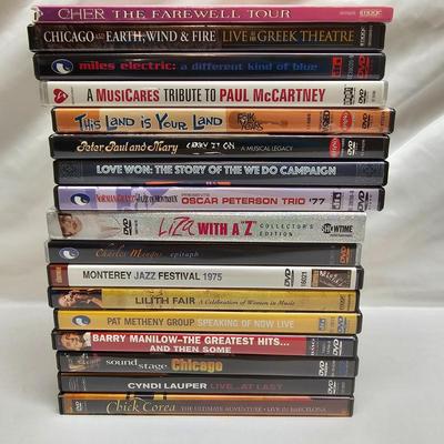 Collection of Concert & Music DVD's and BLU RAY'S (B2-JS)