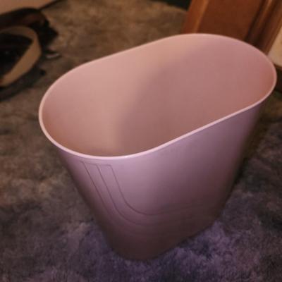 Plastic trashcan