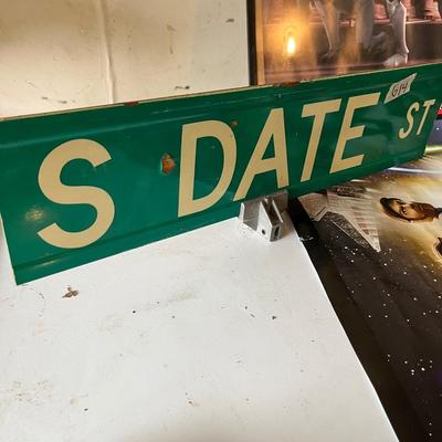 Sale Photo Thumbnail #227: Posters Star Wars & Marvel and vtg street sign.