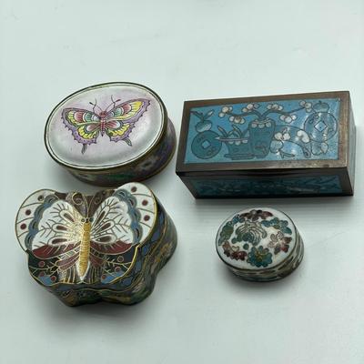 Cloisonné Pill & Trinket Boxes (B3-SS)