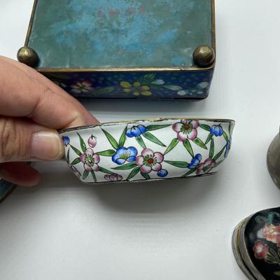 Cloisonné Pill & Trinket Boxes (B3-SS)