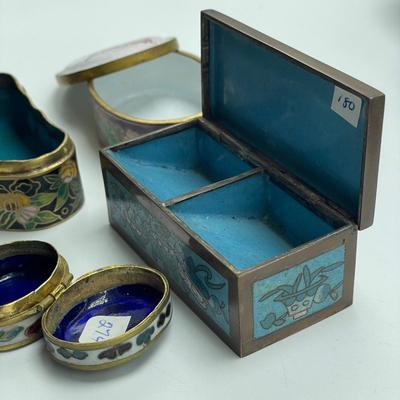 Cloisonné Pill & Trinket Boxes (B3-SS)