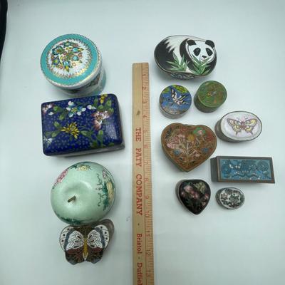 Cloisonné Pill & Trinket Boxes (B3-SS)