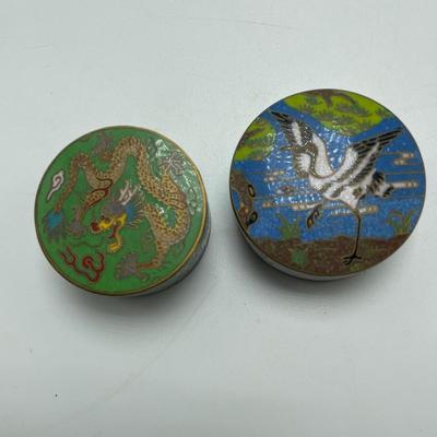 Cloisonné Pill & Trinket Boxes (B3-SS)