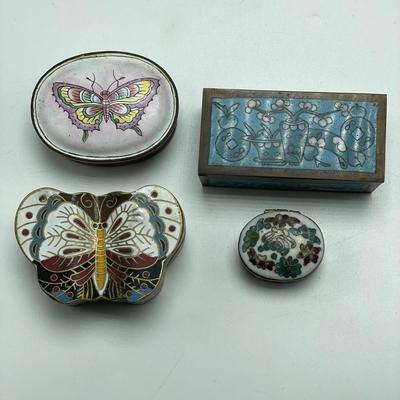 Cloisonné Pill & Trinket Boxes (B3-SS)
