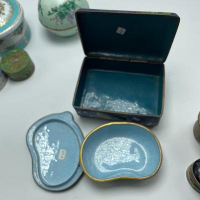 Cloisonné Pill & Trinket Boxes (B3-SS)