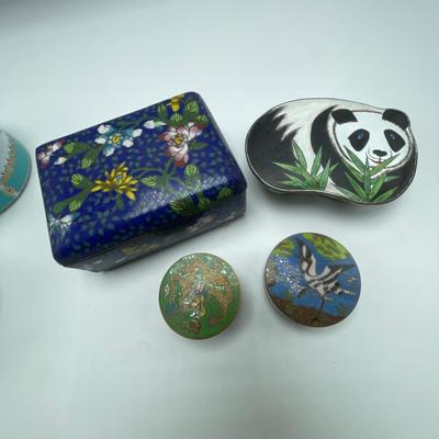 Cloisonné Pill & Trinket Boxes (B3-SS)