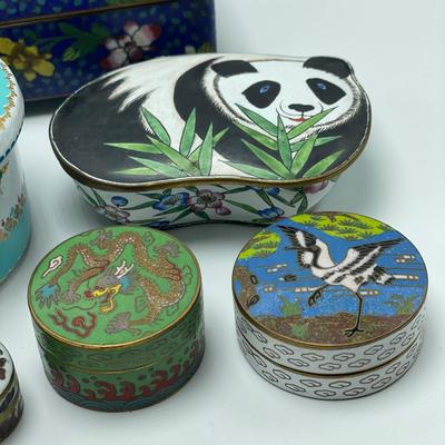Cloisonné Pill & Trinket Boxes (B3-SS)