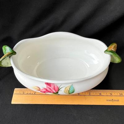 Lot 4 Lefton American Rose Open veggie bowl/ centerpiece arrangement