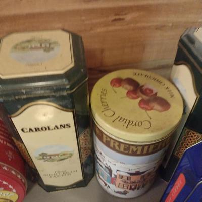 Collection of Storage Tins- Some Vintage (#1)