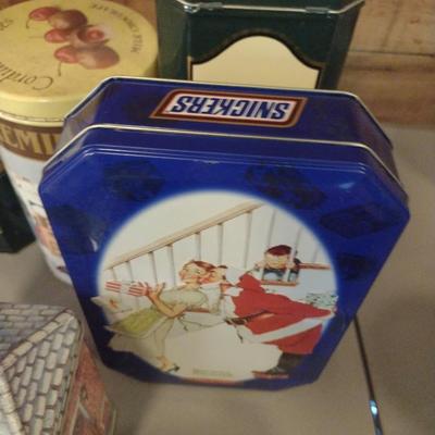 Collection of Storage Tins- Some Vintage (#1)