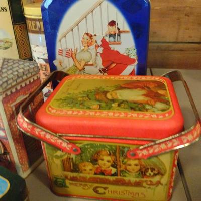 Collection of Storage Tins- Some Vintage (#1)