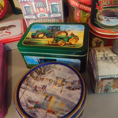 Collection of Storage Tins- Some Vintage (#1)