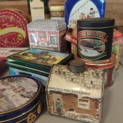 Collection of Storage Tins- Some Vintage (#1)