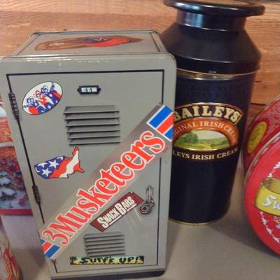 Collection of Storage Tins- Some Vintage (#1)