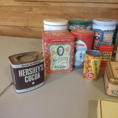 Collection of Storage Tins- Some Vintage (#2)
