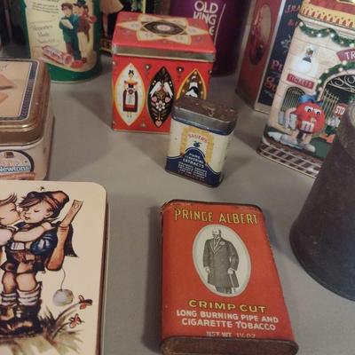 Collection of Storage Tins- Some Vintage (#2)