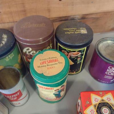 Collection of Storage Tins- Some Vintage (#2)