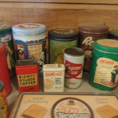 Collection of Storage Tins- Some Vintage (#2)