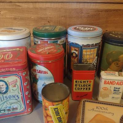 Collection of Storage Tins- Some Vintage (#2)