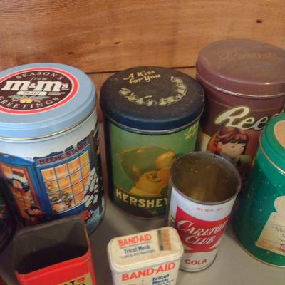 Collection of Storage Tins- Some Vintage (#2)