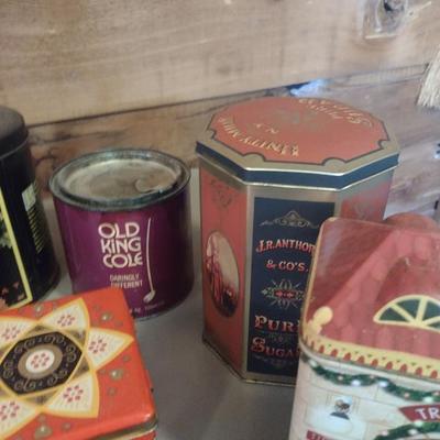 Collection of Storage Tins- Some Vintage (#2)