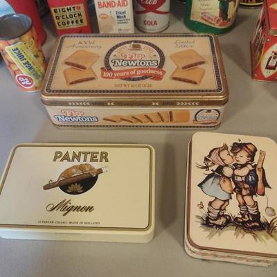 Collection of Storage Tins- Some Vintage (#2)