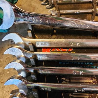 Large Lot of S-K Snap on Wrenches + Others. S-K 887xx 883xx 882xx 886xx