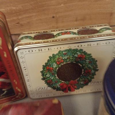 Collection of Storage Tins- Some Vintage (#3)