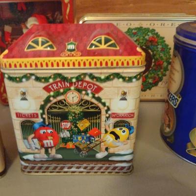 Collection of Storage Tins- Some Vintage (#3)
