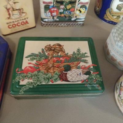 Collection of Storage Tins- Some Vintage (#3)