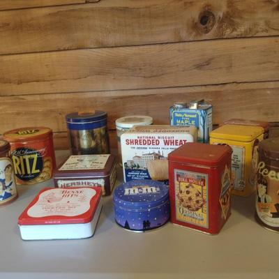Collection of Storage Tins- Some Vintage (#4)