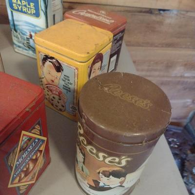 Collection of Storage Tins- Some Vintage (#4)