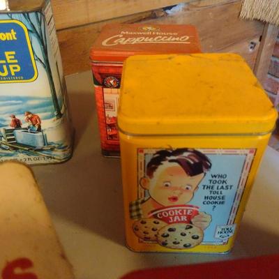 Collection of Storage Tins- Some Vintage (#4)
