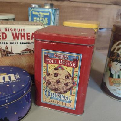 Collection of Storage Tins- Some Vintage (#4)