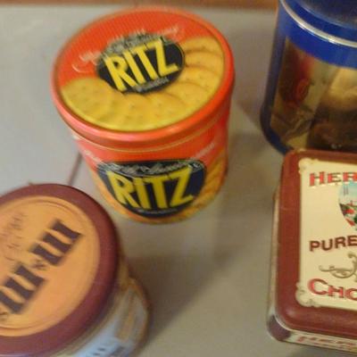 Collection of Storage Tins- Some Vintage (#4)