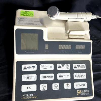 Intelect Legend Combo 2C Therapy System - Chattanooga Group - w/2 Ultrasound Sound Heads, Power Cord, and Cables