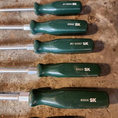 Lot of Snap on & S-K Screw Drivers, Ratchets , SK 3870