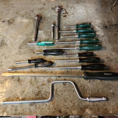 Lot of Snap on & S-K Screw Drivers, Ratchets , SK 3870