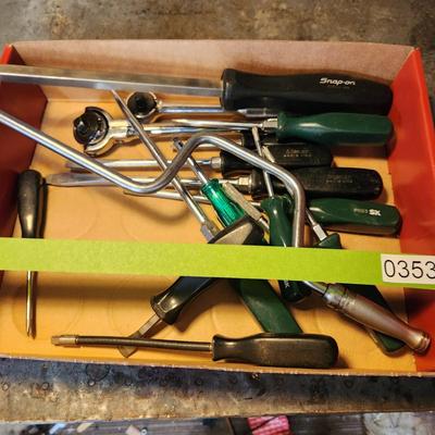 Lot of Snap on & S-K Screw Drivers, Ratchets , SK 3870