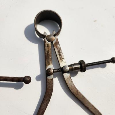 Lot of Vintage Machinist Toolmakers Calipers & Dividers Many L S Starrett Co. L.L.S.