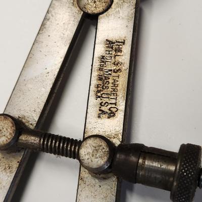 Lot of Vintage Machinist Toolmakers Calipers & Dividers Many L S Starrett Co. L.L.S.