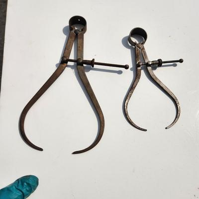 Lot of Vintage Machinist Toolmakers Calipers & Dividers Many L S Starrett Co. L.L.S.