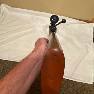 Sale Photo Thumbnail #6: Ruger M77 single bolt action rifle. 270 WIN. 22-inch barrel with a Tasco scope. Will need a good cleaning since it’s dusty.