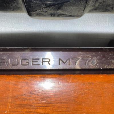 Sale Photo Thumbnail #2: Ruger M77 single bolt action rifle. 270 WIN. 22-inch barrel with a Tasco scope. Will need a good cleaning since it’s dusty.