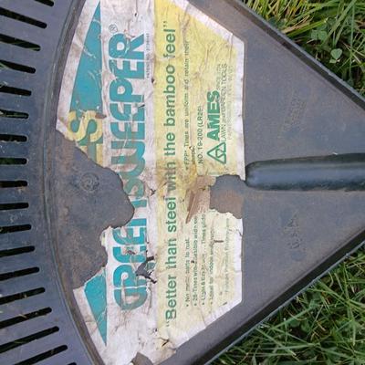 Easy go yard cart - Plastic net fencing - leaf rake - sprinkler - yard waste bags and more